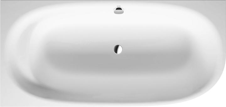 Produktbild Duravit Badewanne CAPE COD 1900x900 1 Rückenschräge Ecke links weiss (205 l, 190 cm, 90 cm)