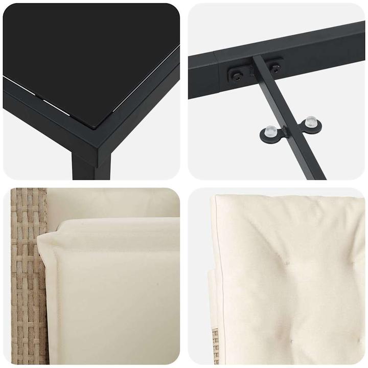 Actual product image vidaXL Garden dining set (80 cm)