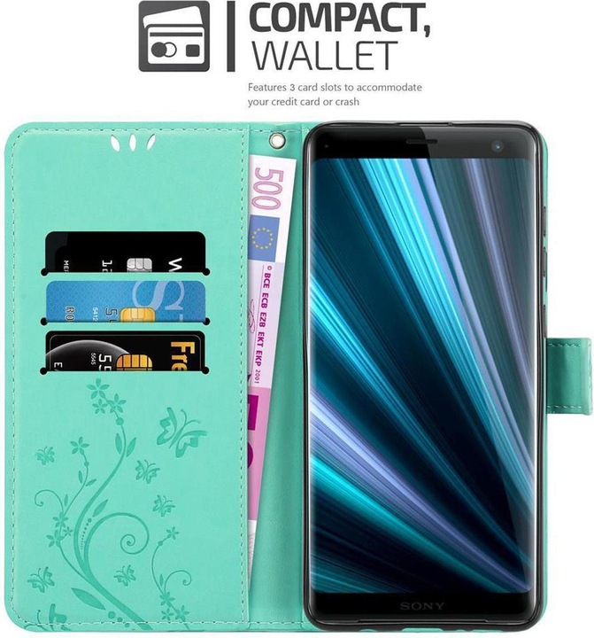 Produktbild Cadorabo Flower Book Cover (Sony Xperia XZ3)