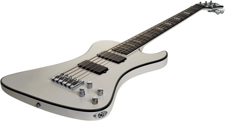 Produktbild Hagstrom E-Bass, Nekromant 5, White Gloss (E-Gitarre, Mahagoni)