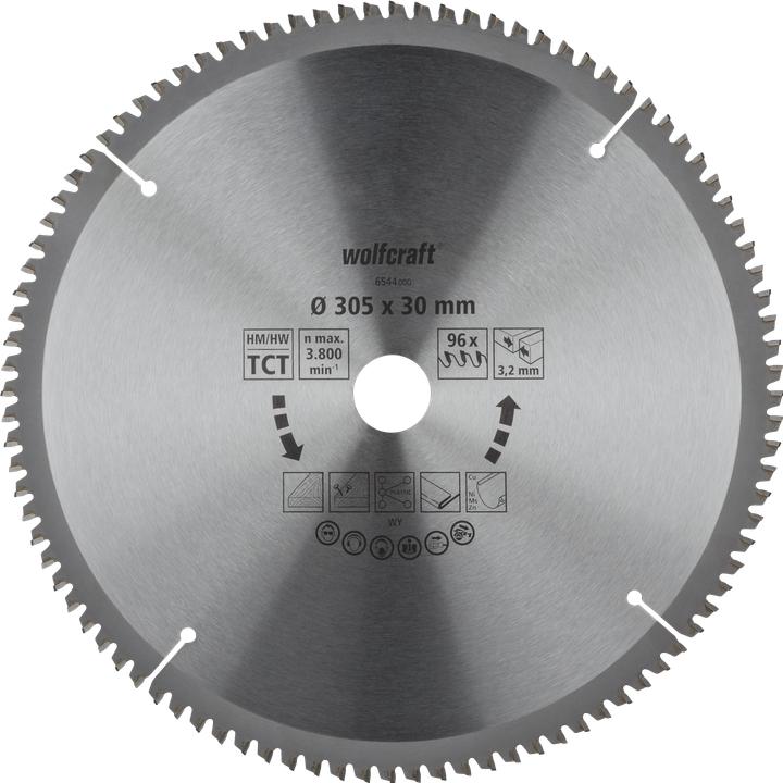 Productafbeelding wolfcraft 1 verstekzaagblad HM 96 tanden ø305mm
