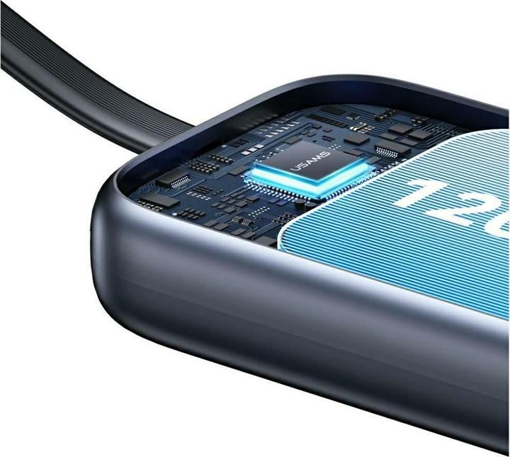 Actual product image Usams Inductive charger for Apple Watch CD245 2-in-1 with 1200mAh powerbank + USB-C cable tarnish (5 W)