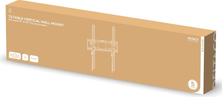 Produktbild Deltaco Pakreiptas vertikalus televizoriaus laikiklis OFFICE, 37"-75", VESA / (Wand, 75", 75 kg)