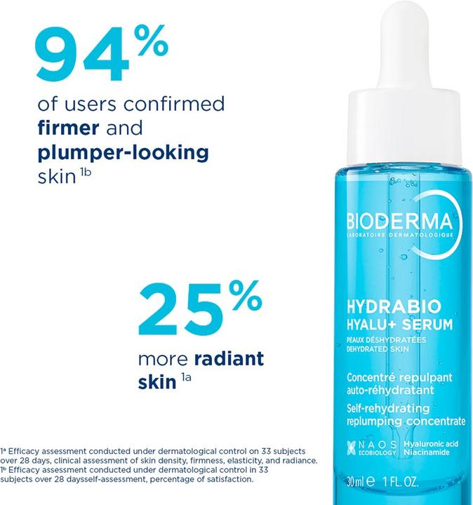 Actual product image Bioderma Hydrabio Hyala + moisturising serum that responds to the first signs of ageing. (30 ml)