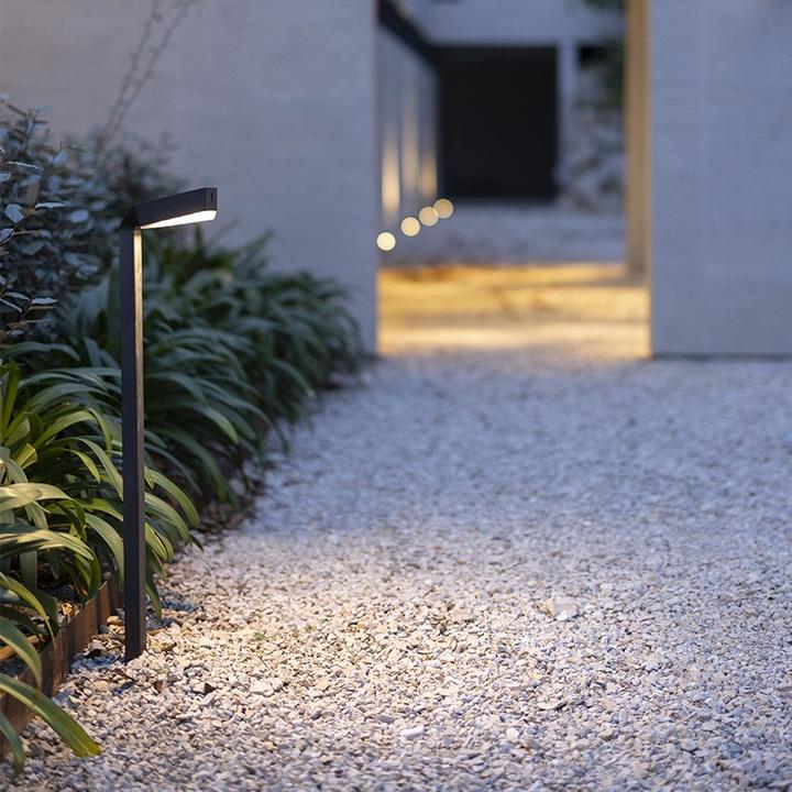 Produktbild Les Jardins Kobra Solar-Poller Alu schwarz PETG durchsichtig TDS0013 (500 lm)