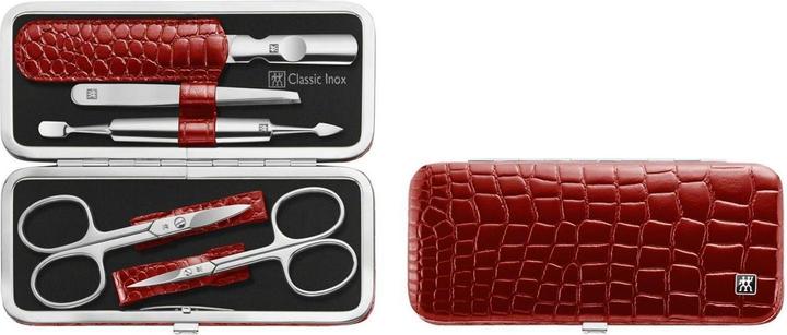 Produktbild Zwilling Classic Inox Rahmenetui, 5-tlg | Rindleder | Rot