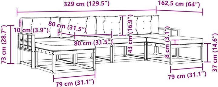 Produktbild vidaXL Sofa Set
