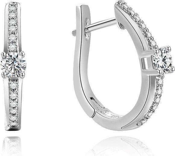 Beneto Round silver earrings AGUC185 (L)