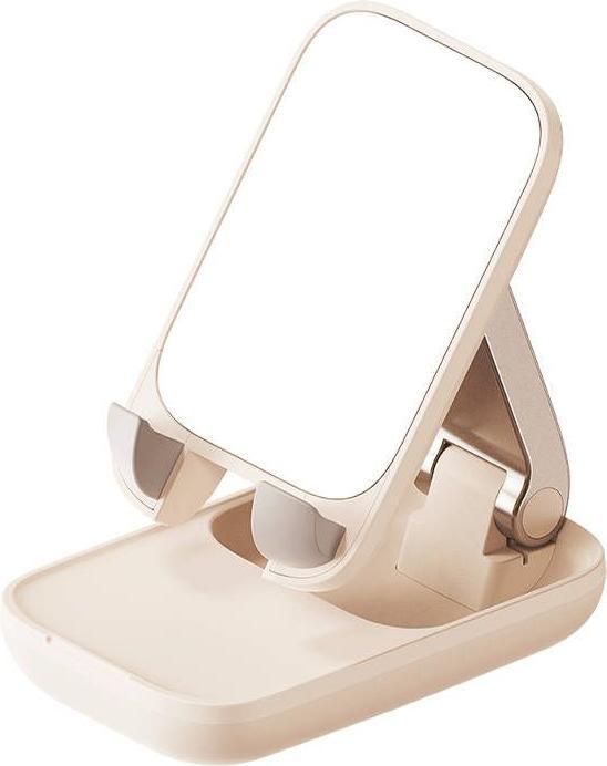 Actual product image Baseus Folding Phone Stand with mirror (baby pink)