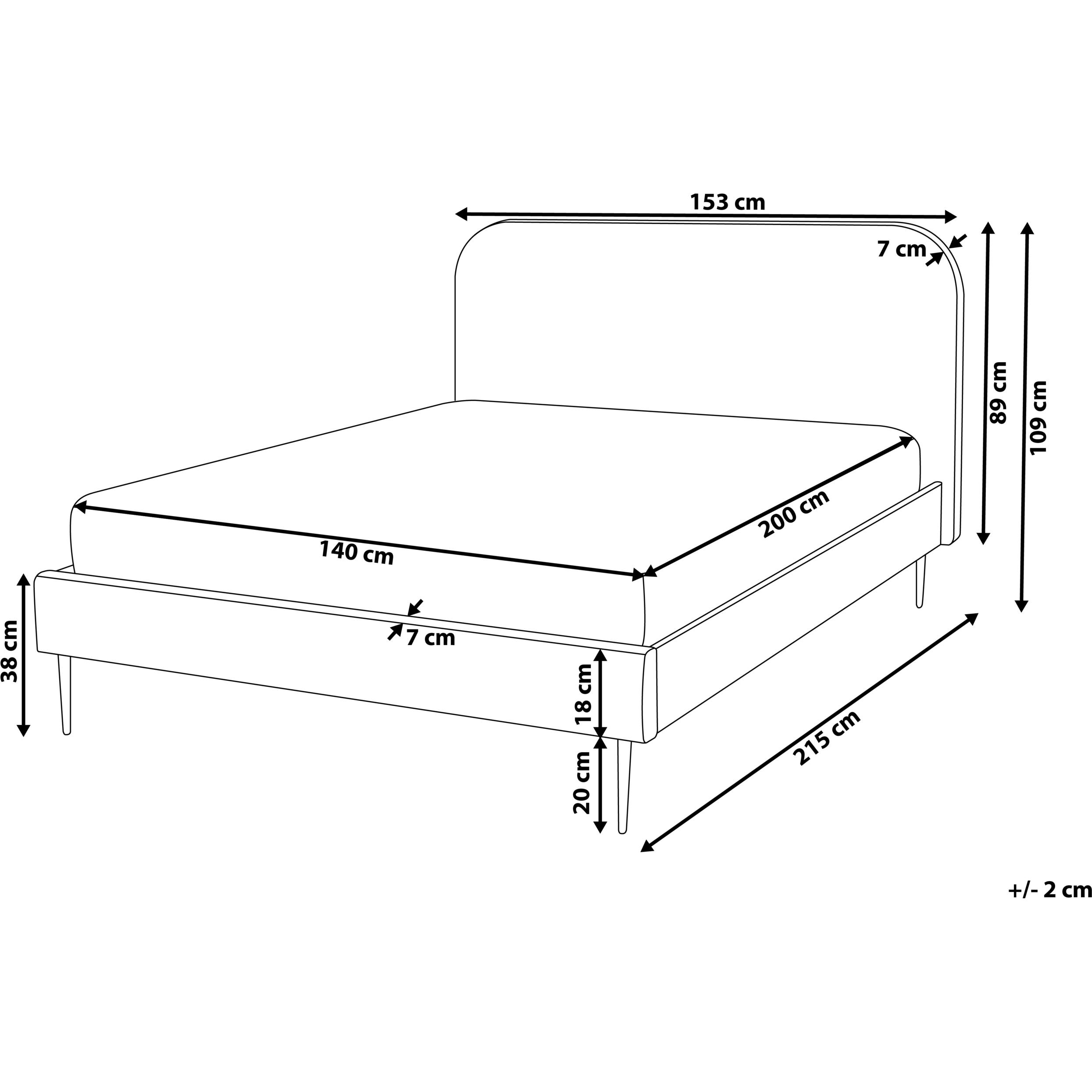 Thumbnail - Beliani, Bett, Flayat (140 x 200 cm)