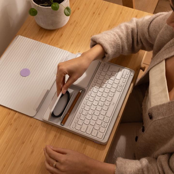 Productafbeelding Logitech Casa Pop-Up Desk (FR, Draadloze)