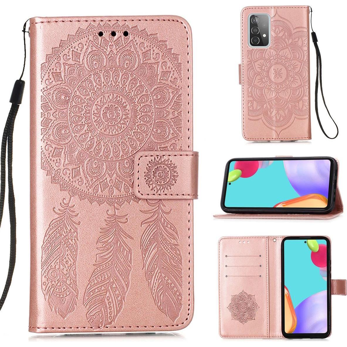 König Design Hülle Handy Schutz für Samsung Galaxy A52 4G 5G A52s Case Cover Tasche Rosa Neu (Samsung Galaxy A52, Samsun...