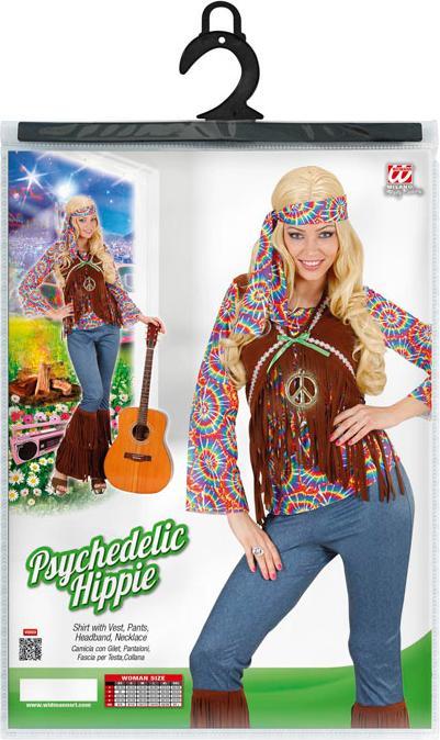 Produktbild Widmann Farbenfrohes Hippiekostüm (XL)