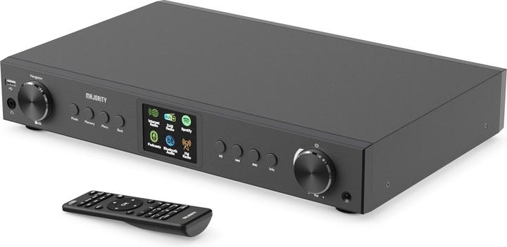 Actual product image Majority Fitzwilliam 2024 Black DAB+ Radio (DAB+, FM, Web radio, Bluetooth, Wi-Fi)