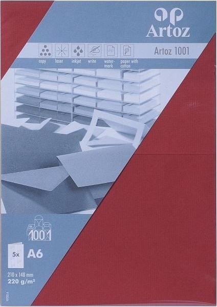 Produktbild Artoz 1001 Karten weinrot (A6, 220 g/m²)
