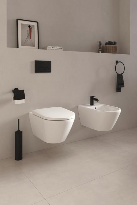 Actual product image Duravit Brush set Starck T floor standing black matt