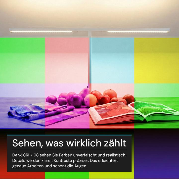 Actual product image Luxula LED office floor lamp - Slim Line, Duo (5000 lm)