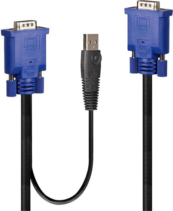Lindy Gecombineerde KVM en USB Kabel 1m VGA KVM Combo Kabel met USB