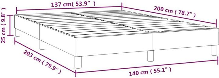 Image du produit vidaXL Boxspringbettgestell (140 x 200 cm)