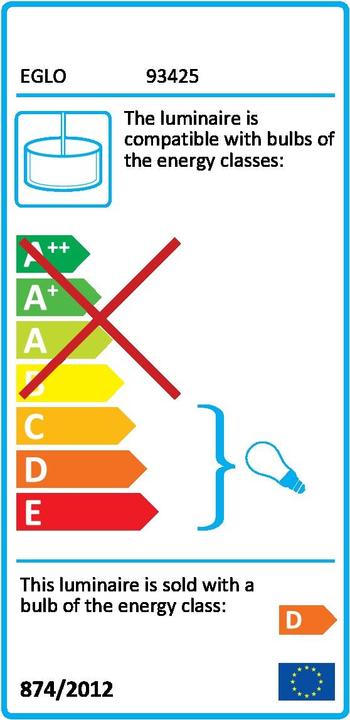 Energy Label EGLO Calaonda (G9, 450 lm)