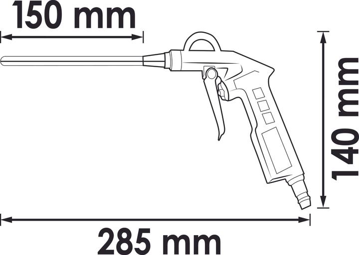 Produktbild Vigor AUSBLASPISTOLE, LANG - 150 MM
