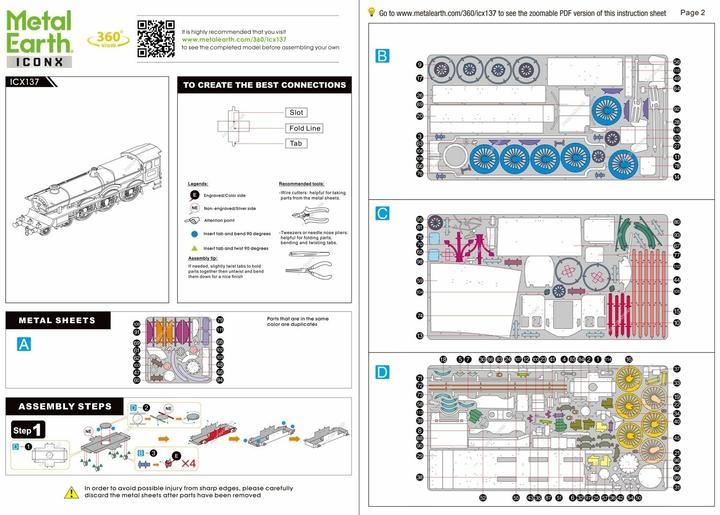 Actual product image Metal Earth Iconx Harry Potter - Hogwarts Express