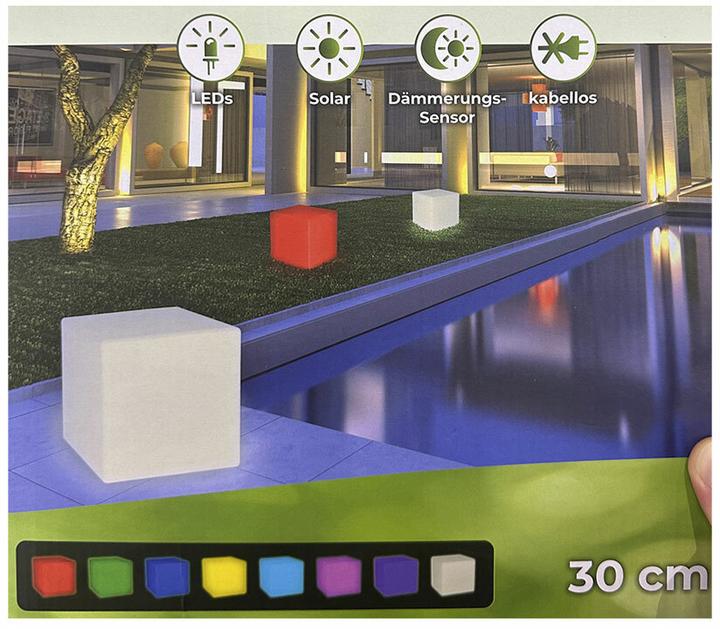 Actual product image Fs-Star Solar cube light LED