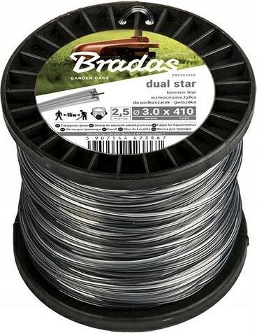 Actual product image Bradas ZRO20100S Mowing thread Trimming thread Mowing thread RIPPER DUAL 2.0 mm 100 m Round (Lawn mower, Trimmer line + line spool)