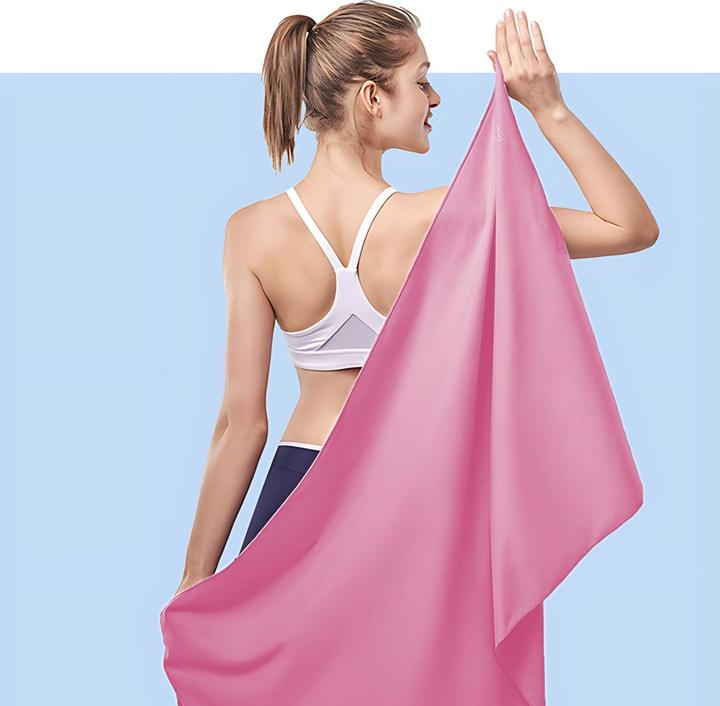 Actual product image Hermex Fitnesshandtuch Mikrofaser-Sporthandtuch Strandtuch Badetuch