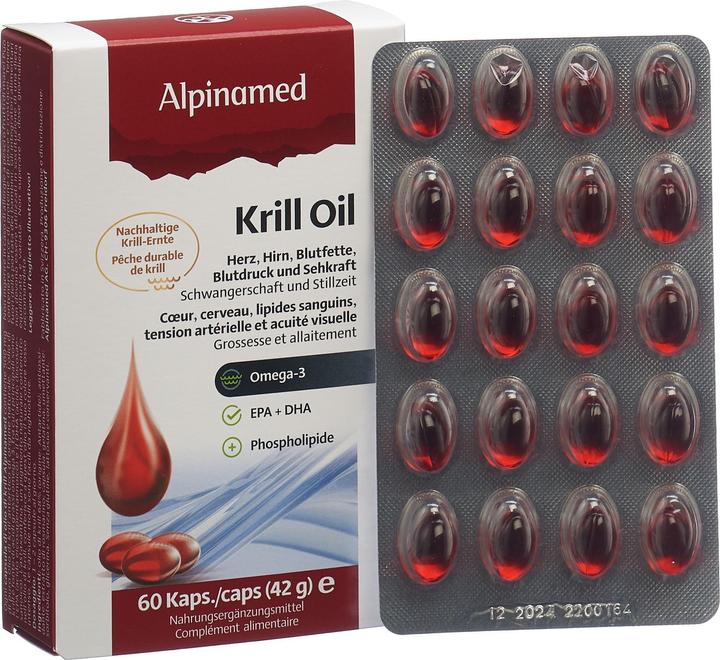 Immagine prodotto Alpinamed Capsule di olio di krill (60 Pezzo/i, Pillole, 80 g)