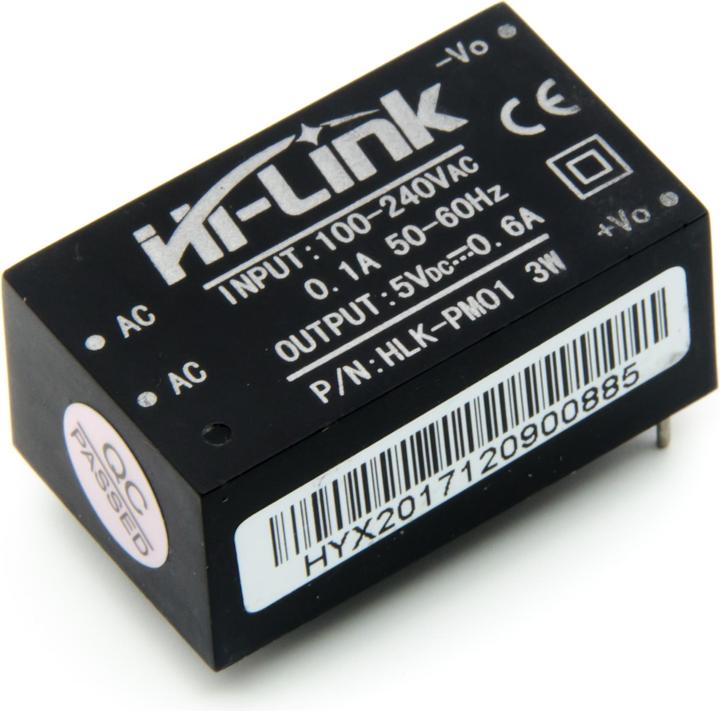 Actual product image Purecrea HLK-PM01 230V to 5V step-down converter