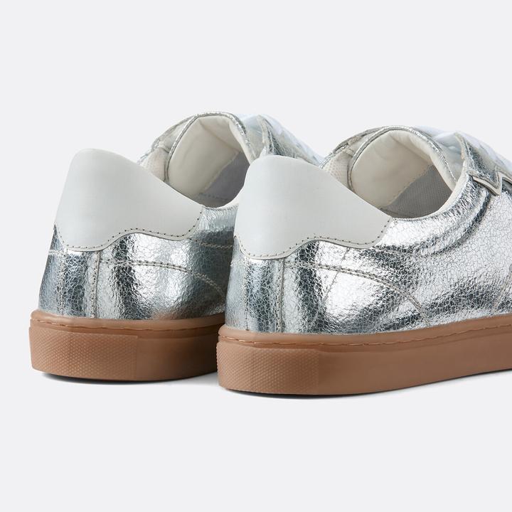 Image du produit La Redoute Collections Retro-Sneaker aus Metallic-Leder (40)