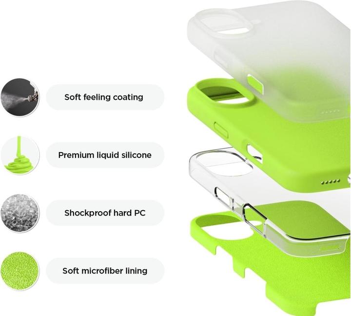 Produktbild Screenguard Apple iPhone 16 Plus Liquid Silicone Case Hülle (Apple iPhone 16 Plus)