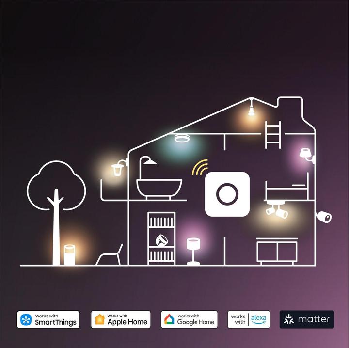 Actual product image Philips Hue Essential White & Color Ambiance (E27, 806 lm, 3x)
