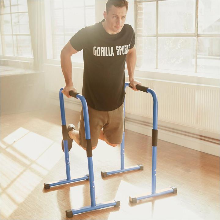 Actual product image Gorilla Sports Push Up Stand Dip Bars