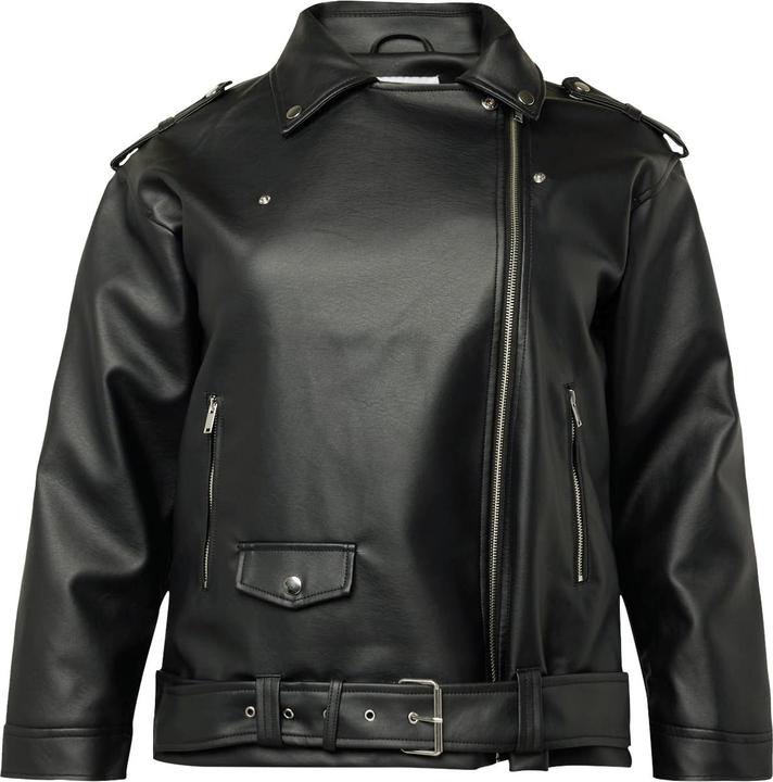 Actual product image Noisy May Oversized Biker Jacket (48)