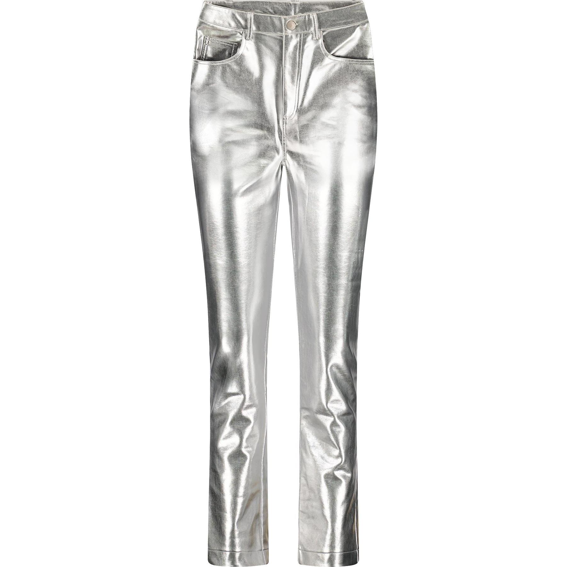 Steve Madden, Damen, Hosen, damenhosen josie, Silber, (L)