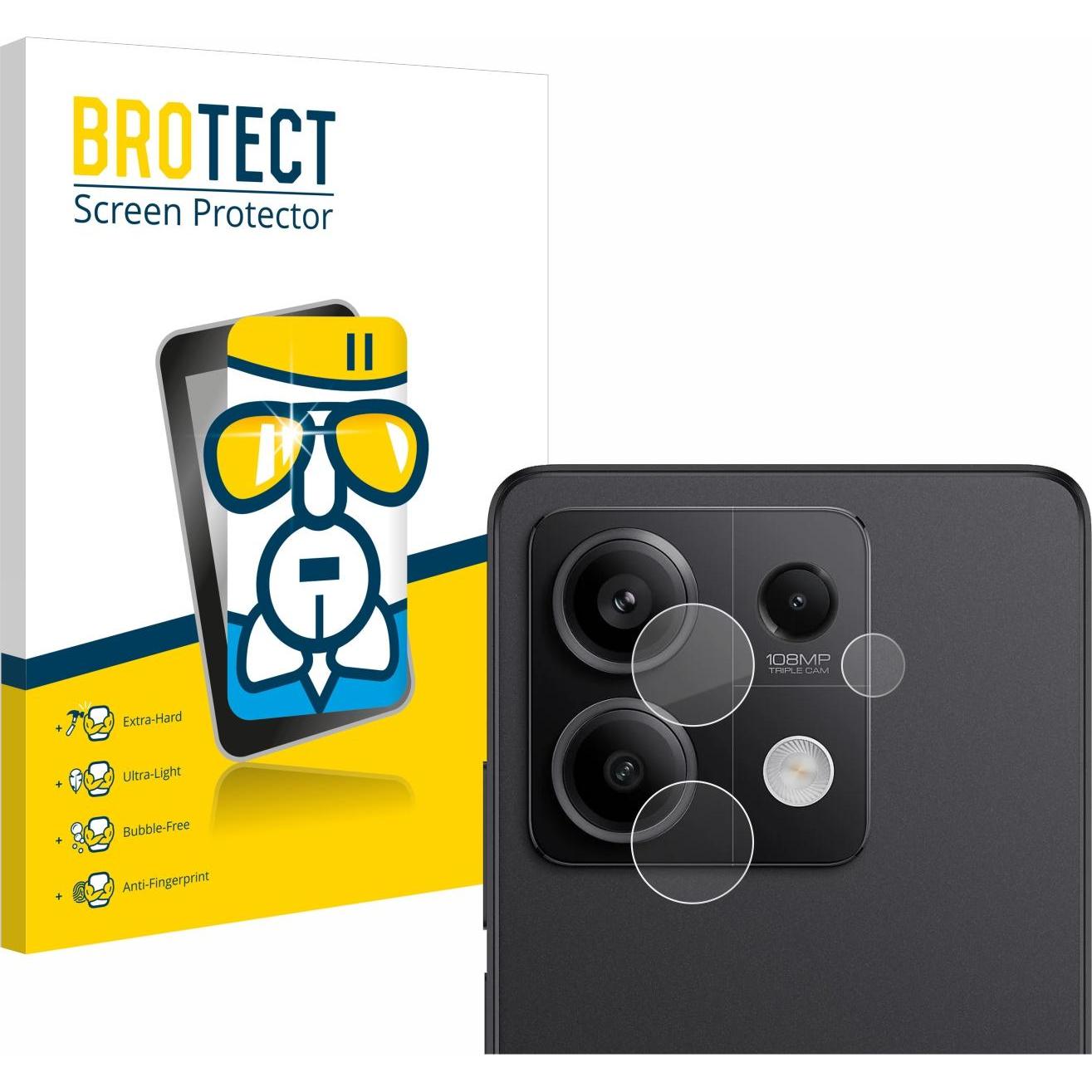 BROTECT AirGlass Panzerglasfolie (1 Stück, Xiaomi Redmi Note 13 Pro 5G), Smartphone Schutzfolie, Transparent