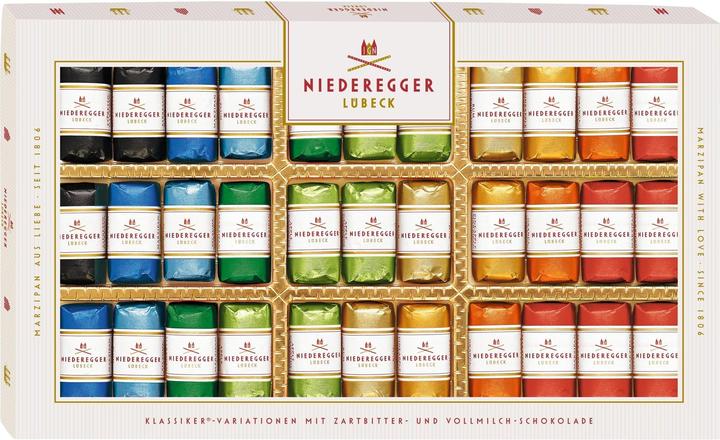 Produktbild Niederegger Marzipan-Pralinen Variationen mit Zartbitterschokolade (400 g)