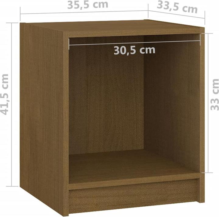Immagine prodotto vidaXL Nachttisch (35.50 x 33.50 x 41.50 cm)