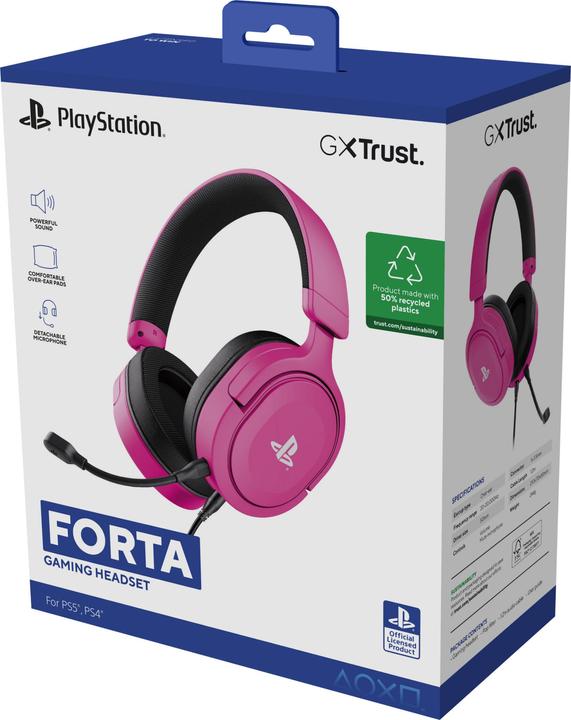 Productafbeelding Trust GXT498P FORTA HEADSET PS5 ROZE (Bedraad)