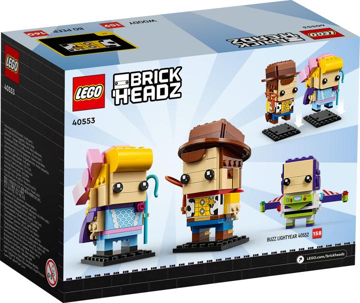 Actual product image LEGO BrickHeadz - Woody and Porcelain Girl (40553, LEGO Disney, LEGO Rare Sets)