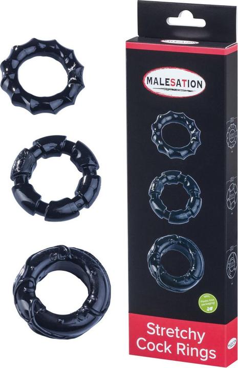 Actual product image Malesation Stretchy Cock Rings (2.50 cm)