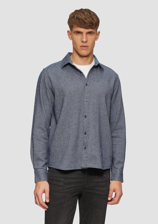 Image du produit S.Oliver Hemd Regular Fit: Wärmendes Hemd aus mehrfarbigem Twill (XXL)