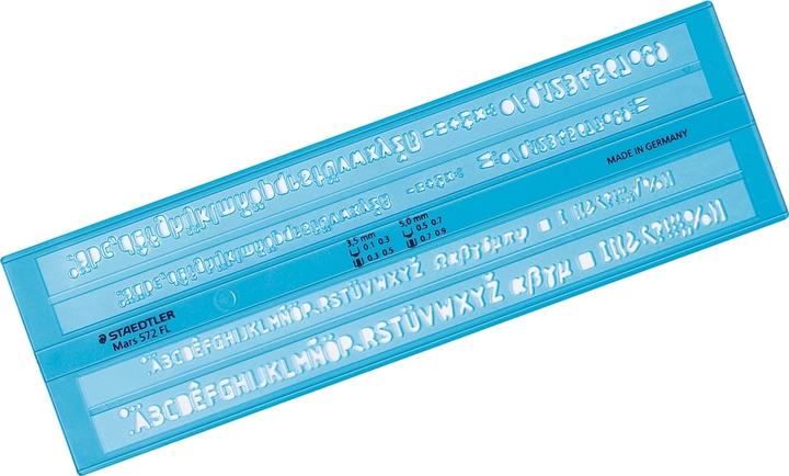 Actual product image Staedtler Writing stencil Mars 572 FL blue