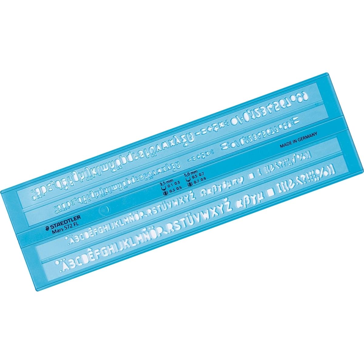 Staedtler, Schreibtisch Accessoire, Schriftschablone Mars 572 FL blau