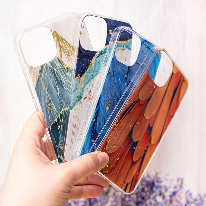 Actual product image OEM Gold Glam case for Xiaomi Redmi 14C 4G leaves (Xiaomi Poco C75, Xiaomi Redmi 4)