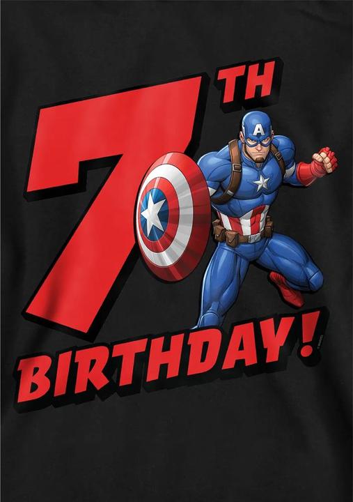 Produktbild Captain America Kapuzenpullover Zum Überziehen 7. Geburtstag (116)