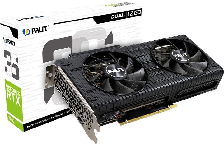 Productafbeelding XpertVision Palit RTX3060 DUAL GDDR6 HDMI 3xDP (12 GB)