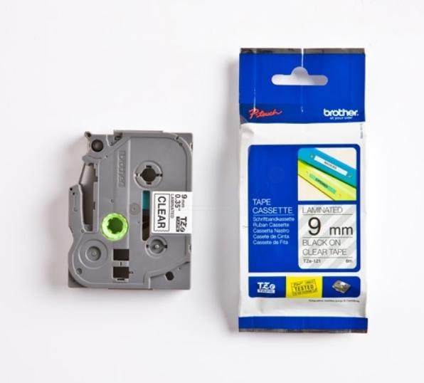 Actual product image Brother TZe-121 (0.90 cm, Transparent)